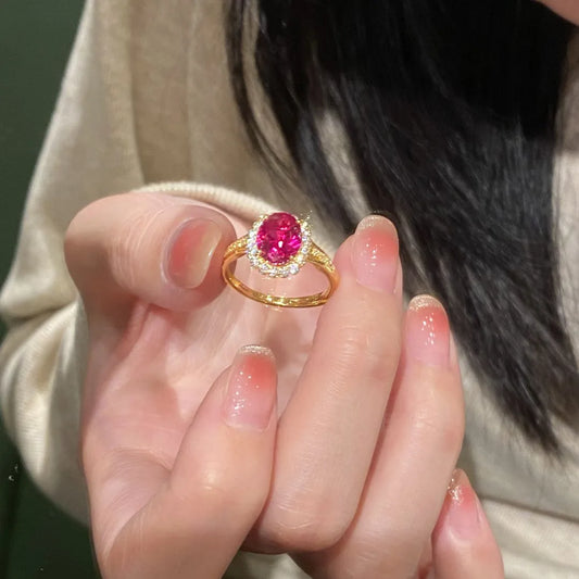 Bague Rose Ajustable